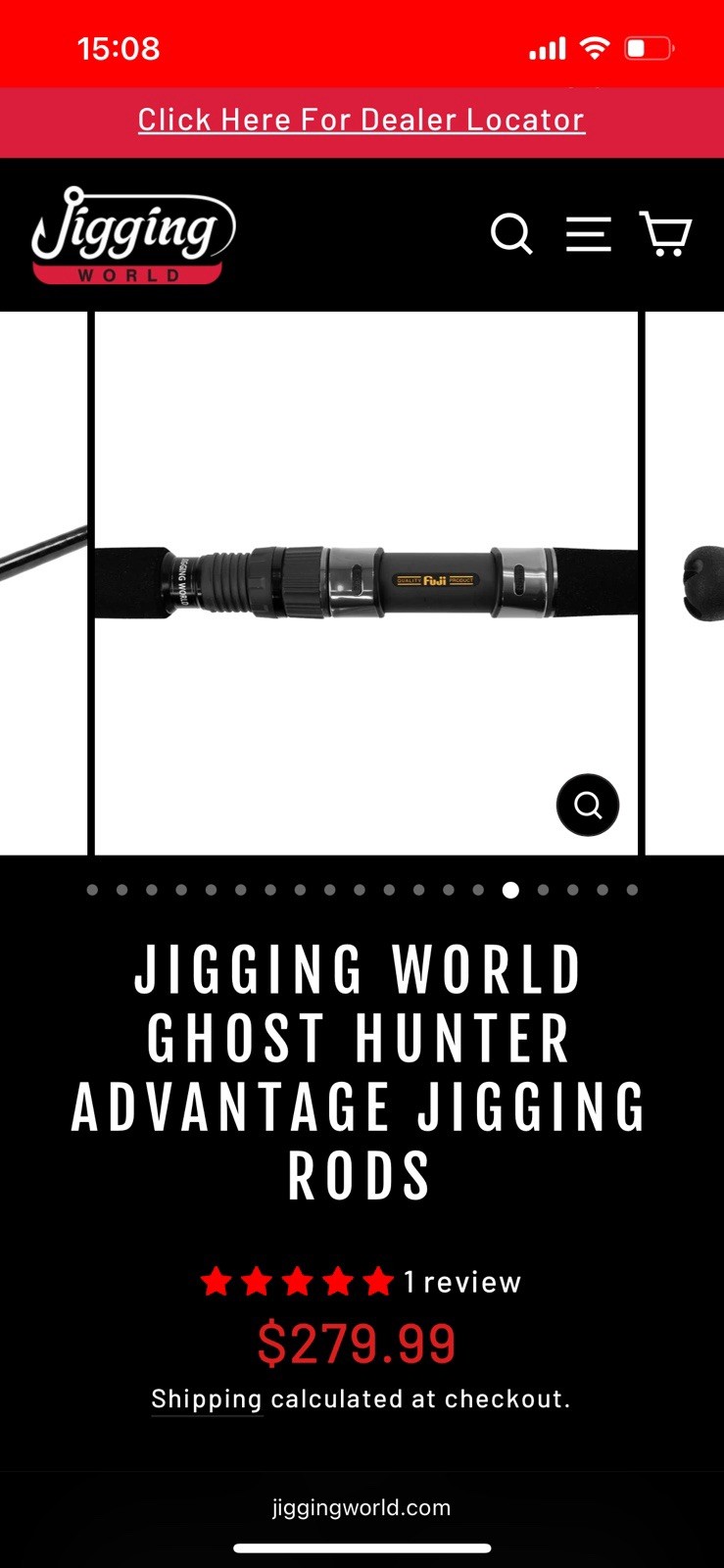 Jigging World Ghost Hunter Advantage 250S Spinning Rod 5’8” PE2-4 100-250g