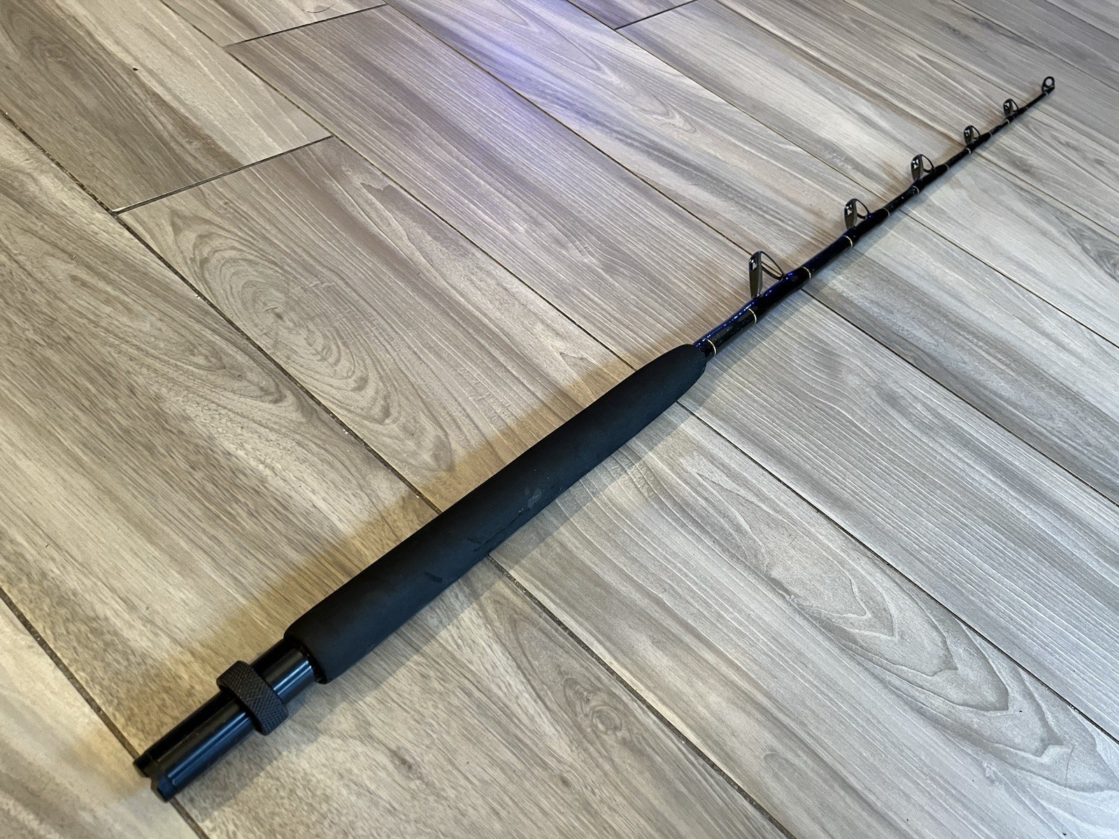 Lamiglas Stand Up Big Game Fishing Rod w/ Rare DB series Fuji Guides & Uni-Butt