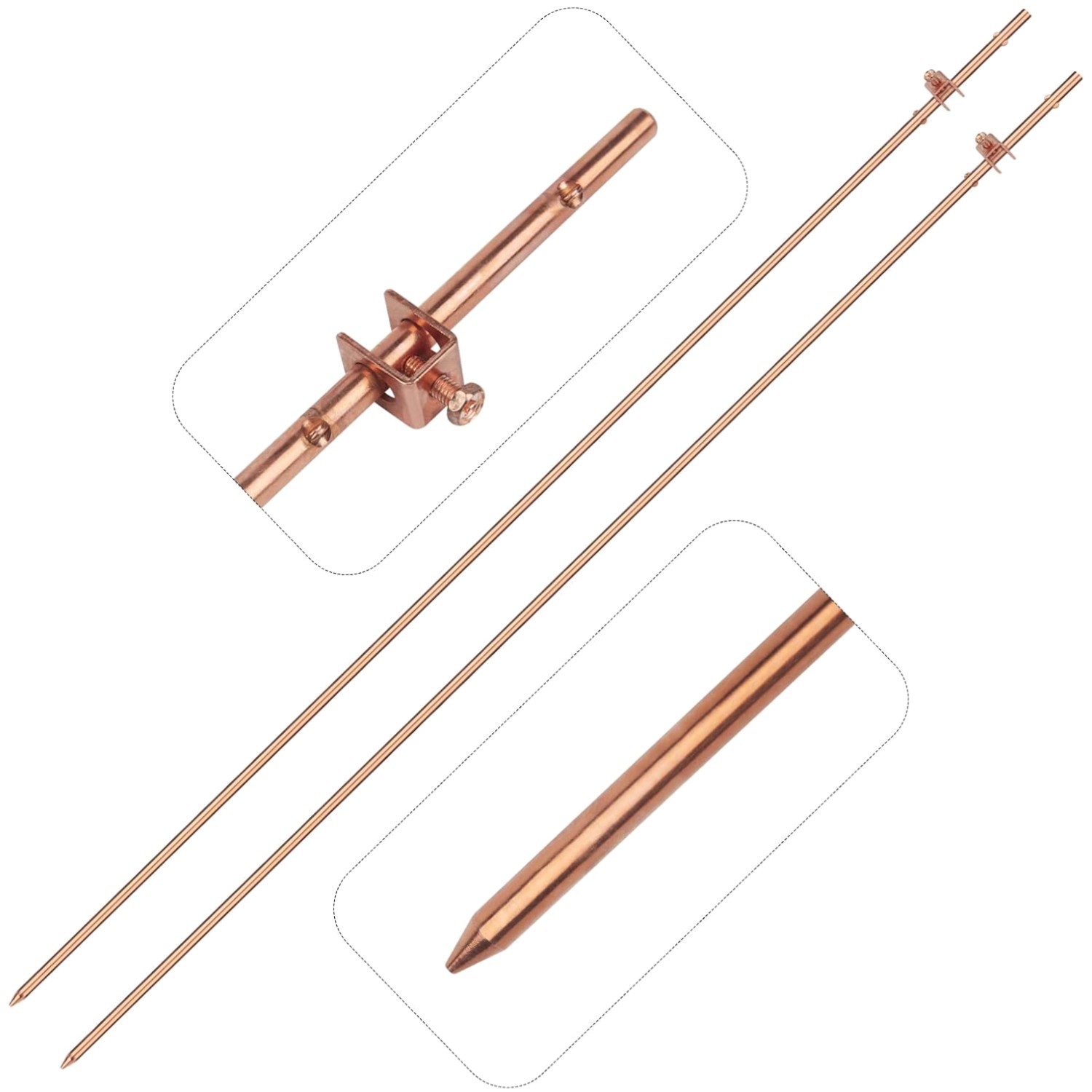 Lightning Dissipation Ground Rod