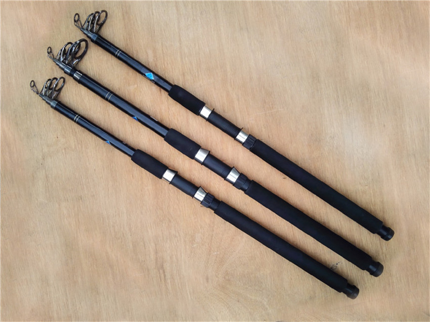 Superhard 2.7m 3m 3.6m 3.9m Telescopic beach spinning sea rod CW:200-300g