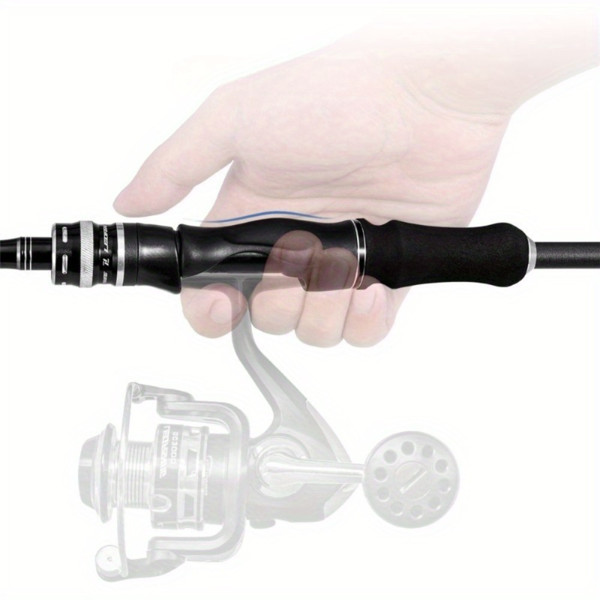 Portable Travel Fishing Rod 1.8M 2-Piece Carbon Fiber Spinning Casting Lure Rod