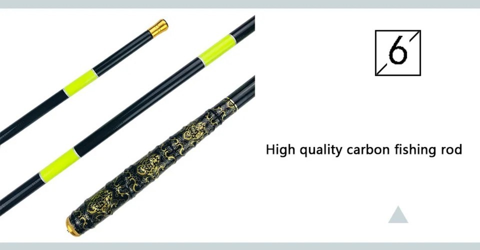 New Carbon Portable Telescopic Fishing Rod Stream Hand Pole Spinning Fishing Rod