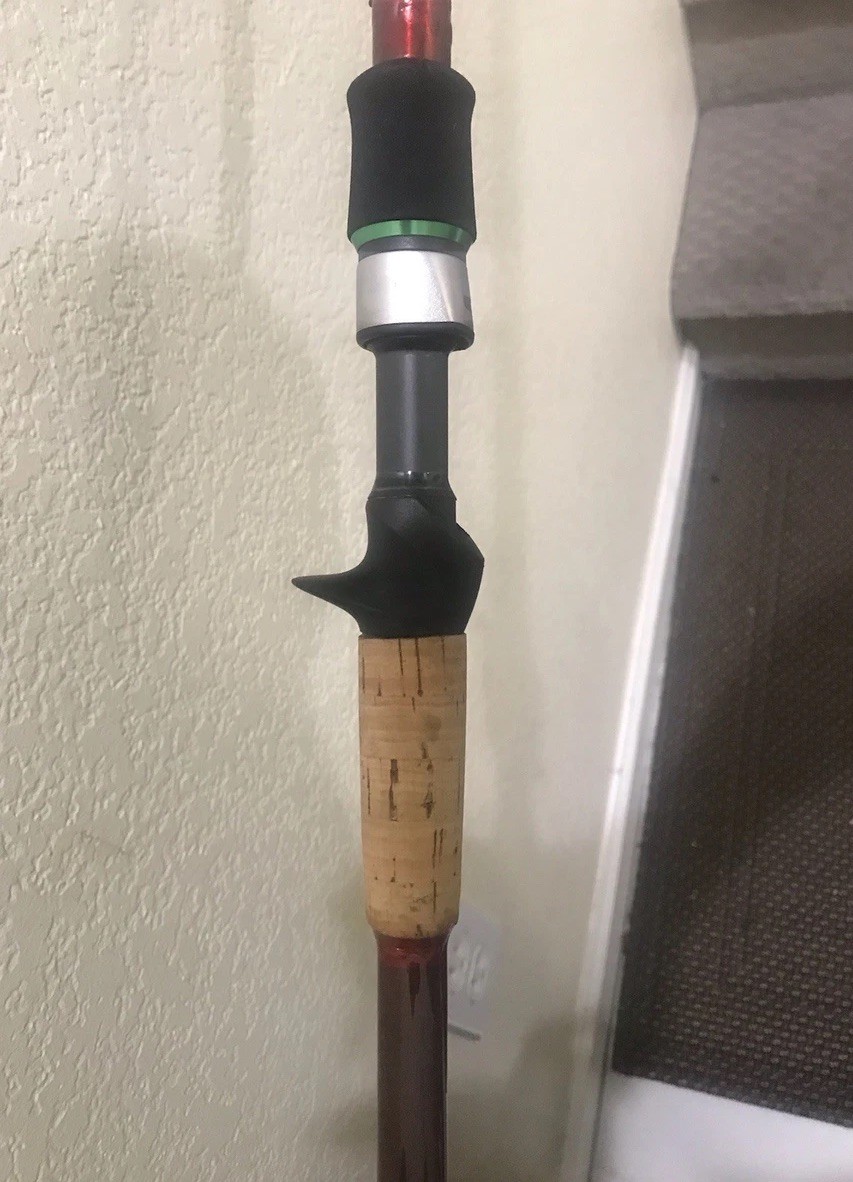 RODDY FIBERGLASS CUSTOM MADE CASTING FISHING ROD 7’6”FT MEDIUM 8-17LB 1/4-5/8 OZ