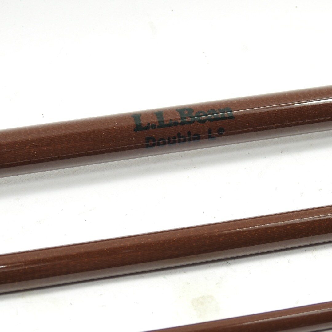 L.L. Bean “Double L” Fiberglass Fly Rod. 8′ 6″ 7wt. W/ Tube and Sock.