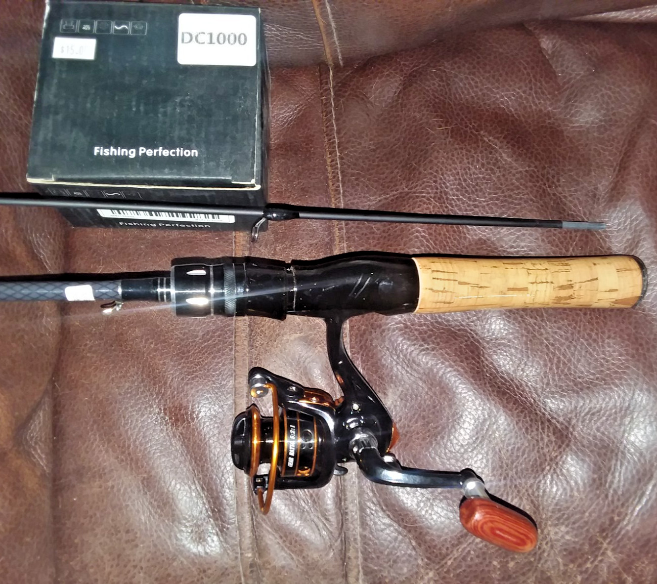 One 6′ Carbon Fiber Fishing Rod Spinning Ultra Light DC 1000 Reel to match!!