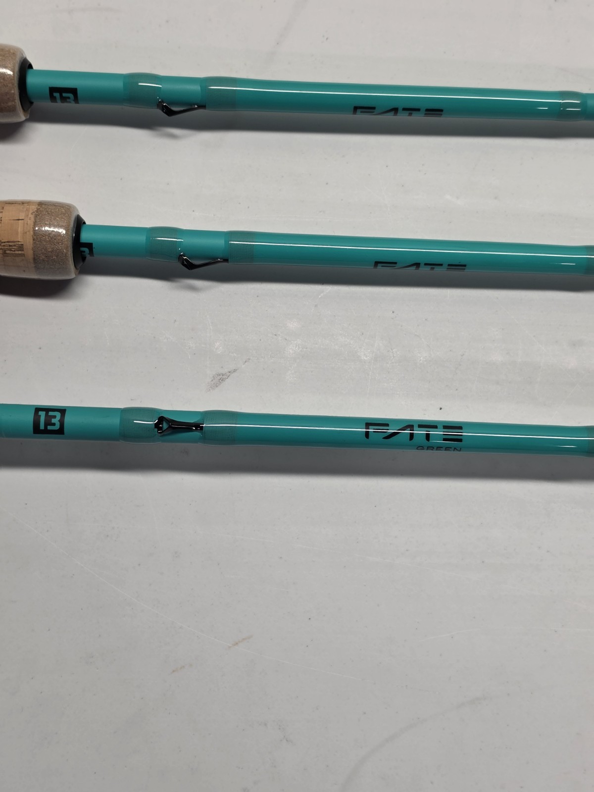 (LOT OF 3) 13 Fishing Origin Fate Green Casting Rod 6’7″ Medium Fast