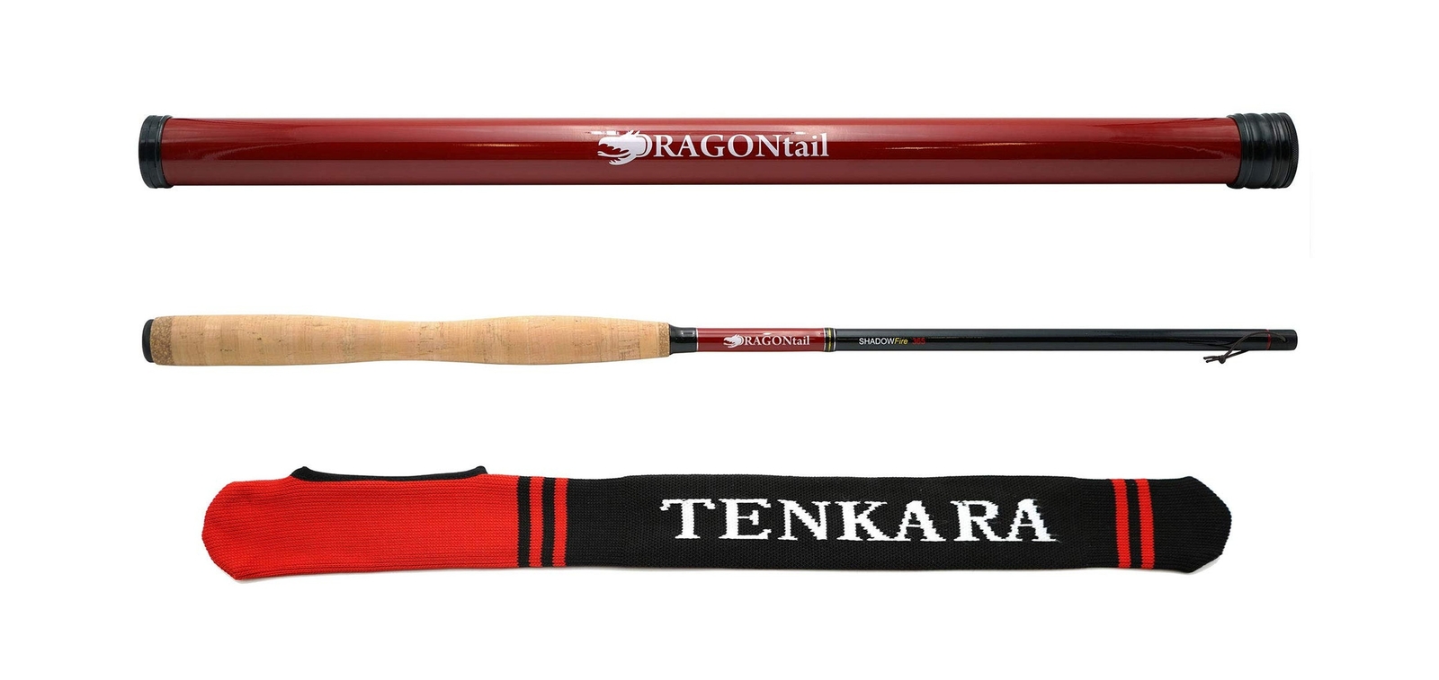 DRAGONtail Shadowfire 365 12′ Tenkara Fly Fishing Rod 12′ Complete Starter Kit