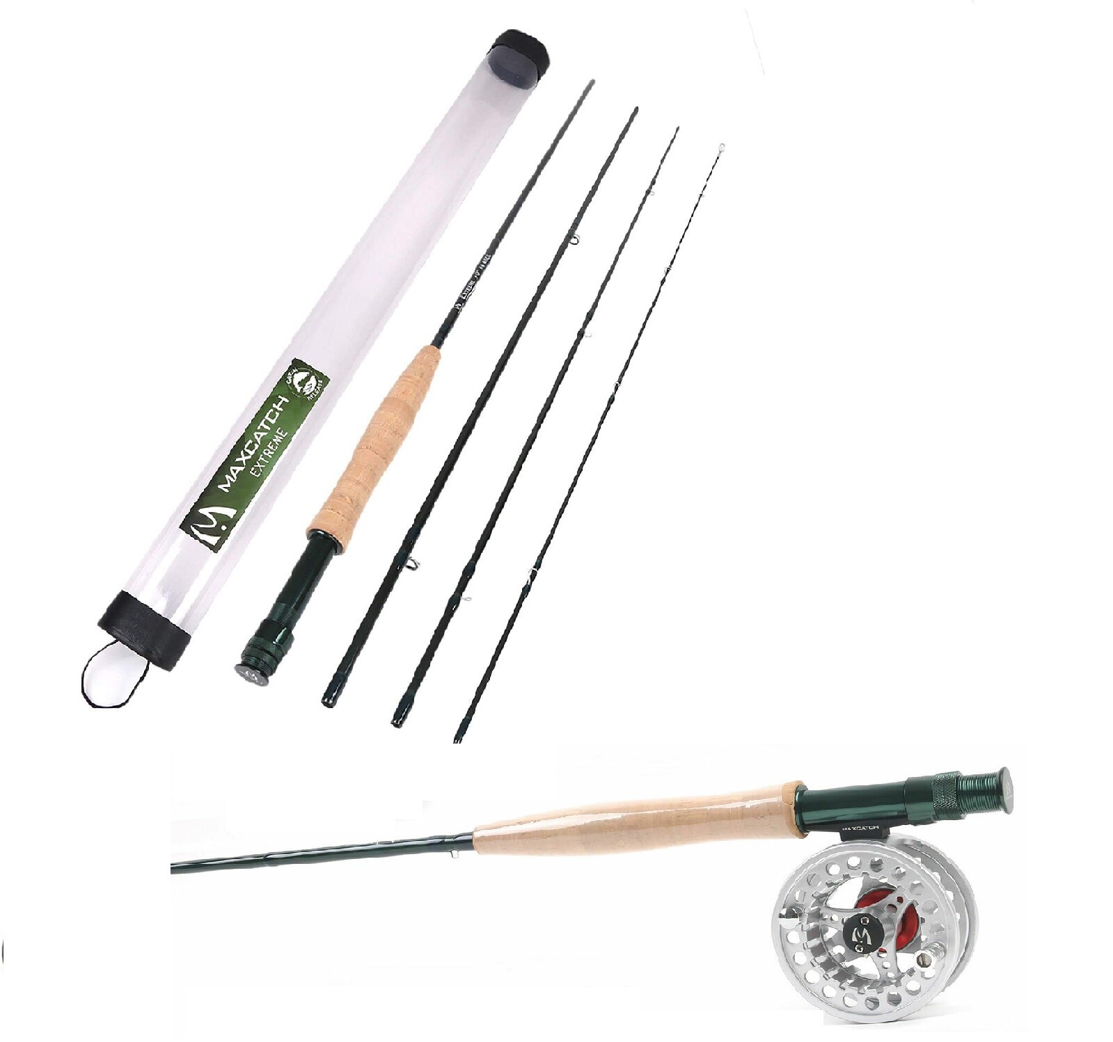 Extreme Fly Fishing Rod And ECO Fly Fishing Reel Combo #3/4/5/6/7/8 WT
