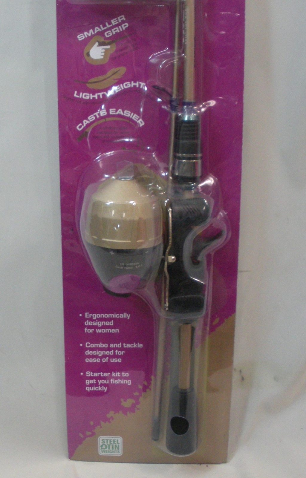 Eagle Claw TC55C1 Trait Zaldain 5FTLadies Spin Cast Combo with Tackle Box