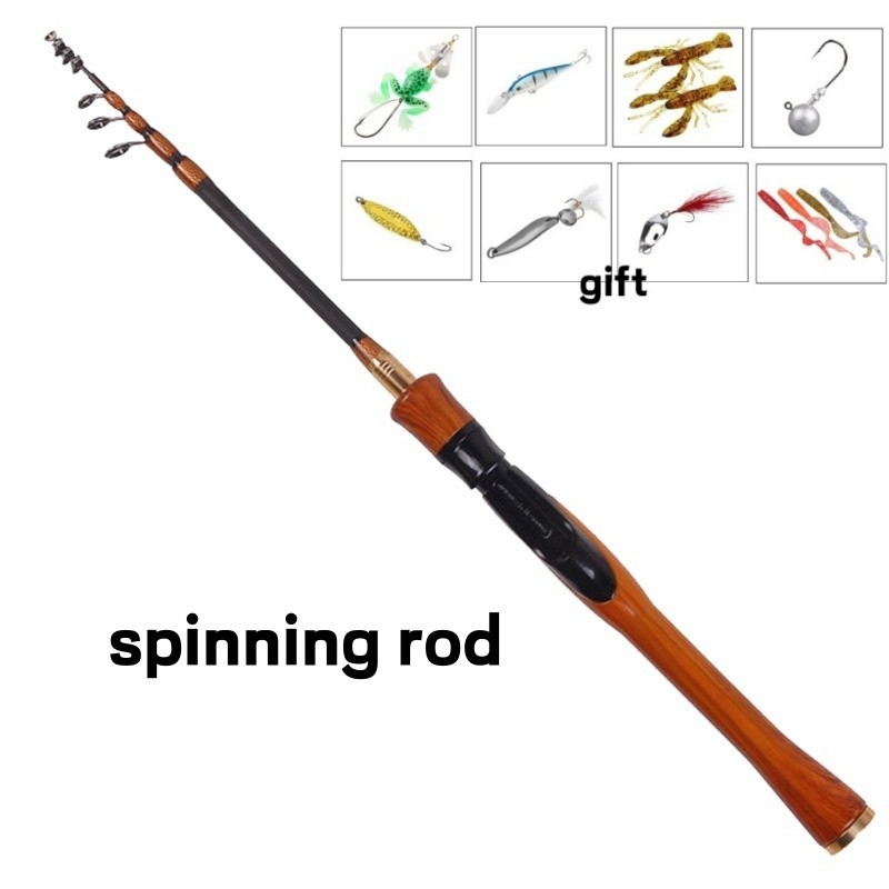 Telescopic Fishing Rods Carbon Fiber Ultra-Light Fast Rod Casting Spinning Pole