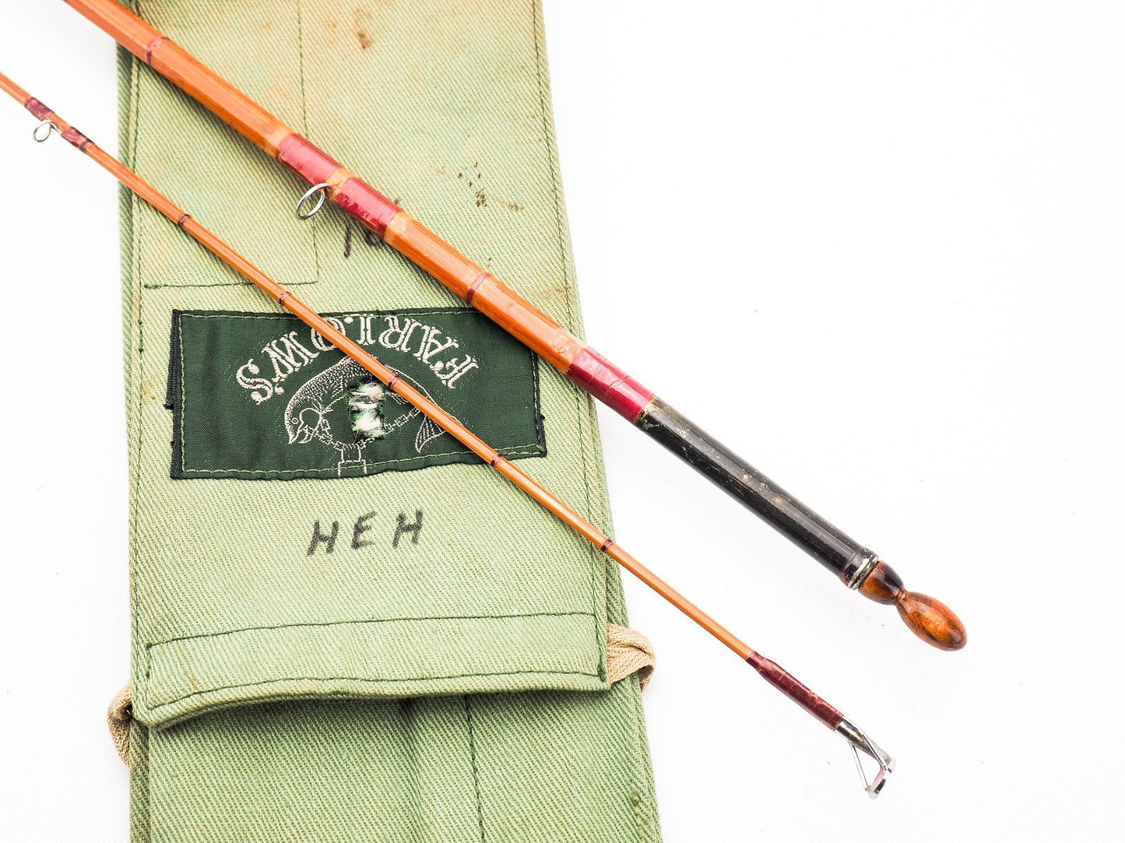 FARLOWS (ENGLAND) PEZON ET MICHEL CANE PARABOLIC SPECIAL 9′ #6 FLY ROD