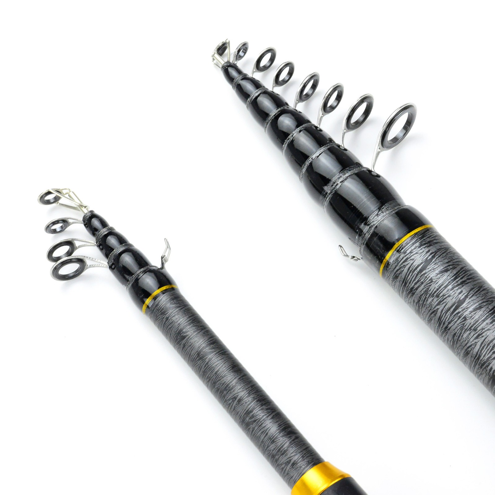 Heavy Duty Telescopic Fishing Rod Pole Sea Saltwater Freshwater 1.8m-3.6m