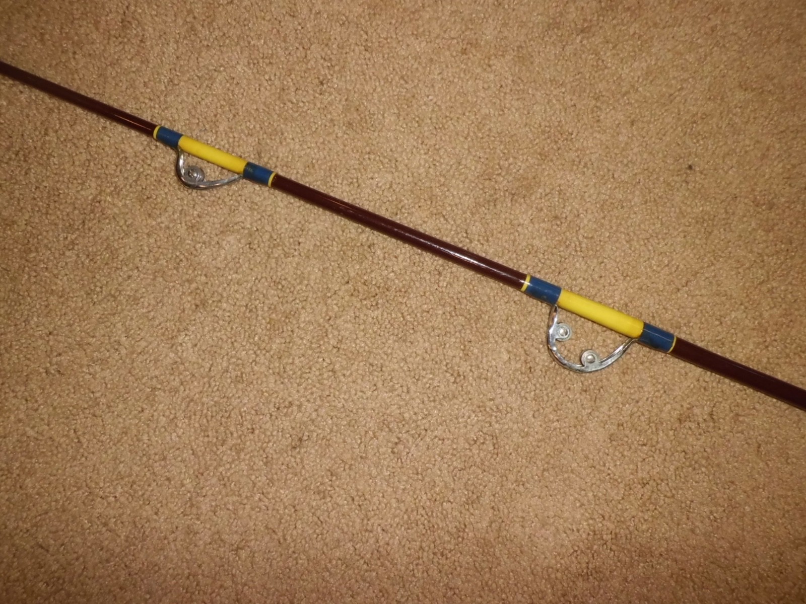 Vintage Custom Silaflex Trolling 7′ Rod made in USA- 30 lb test