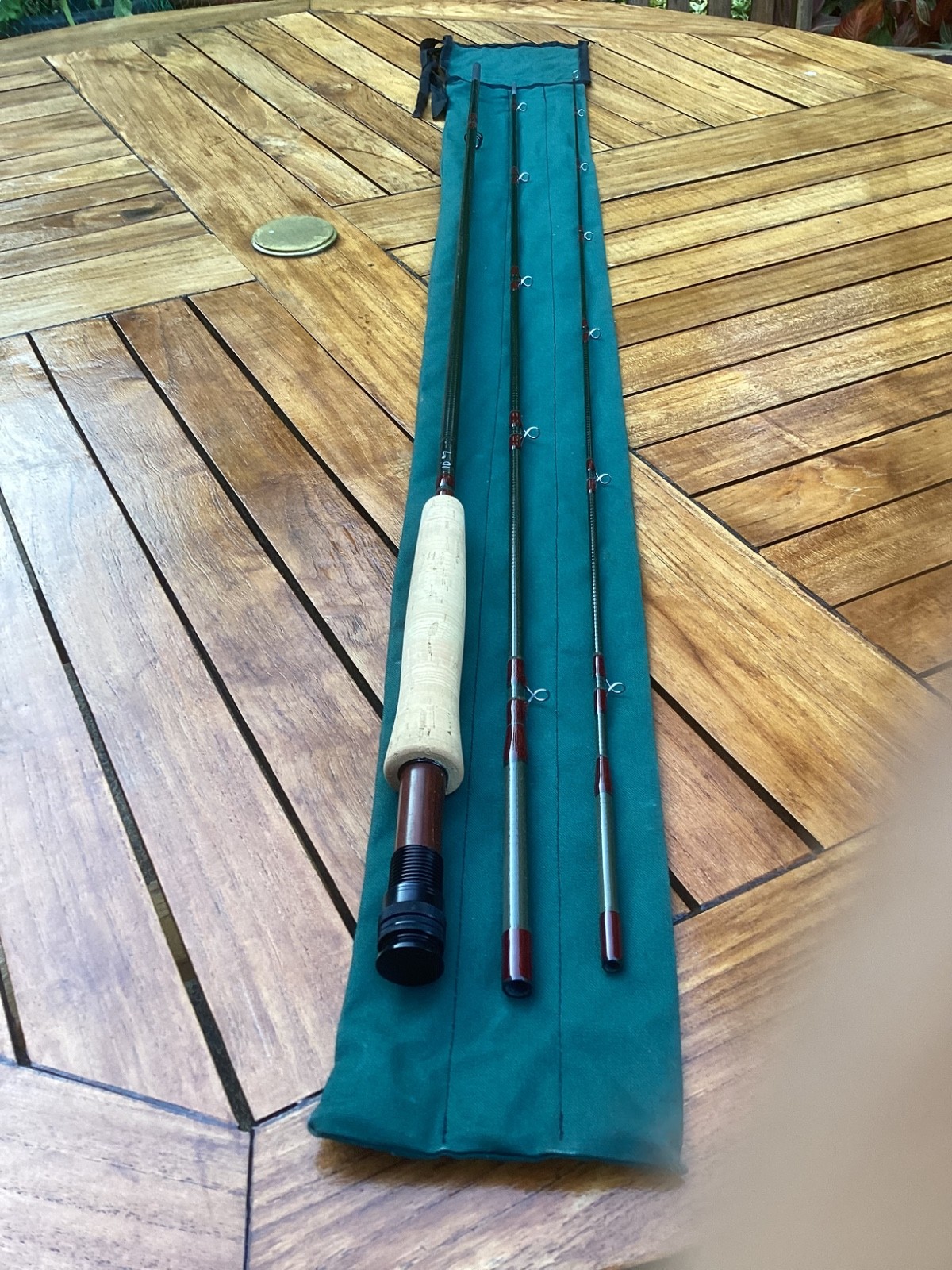 New Fly Rod 10′ #7 3 piece professionally built on an Orvis Western Blank