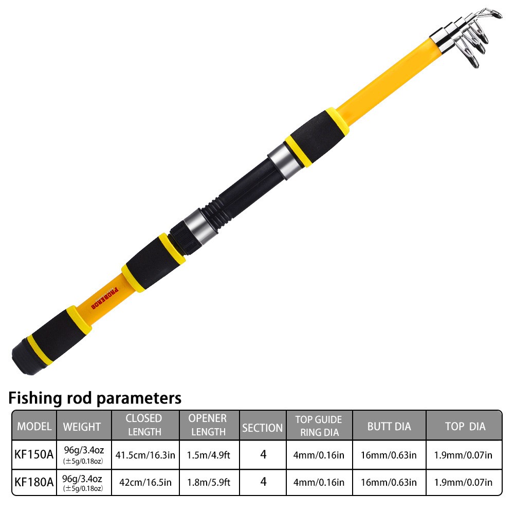 1pcs 1.5M/ 1.8M throwing fishing rod for beginners in sea fishing
