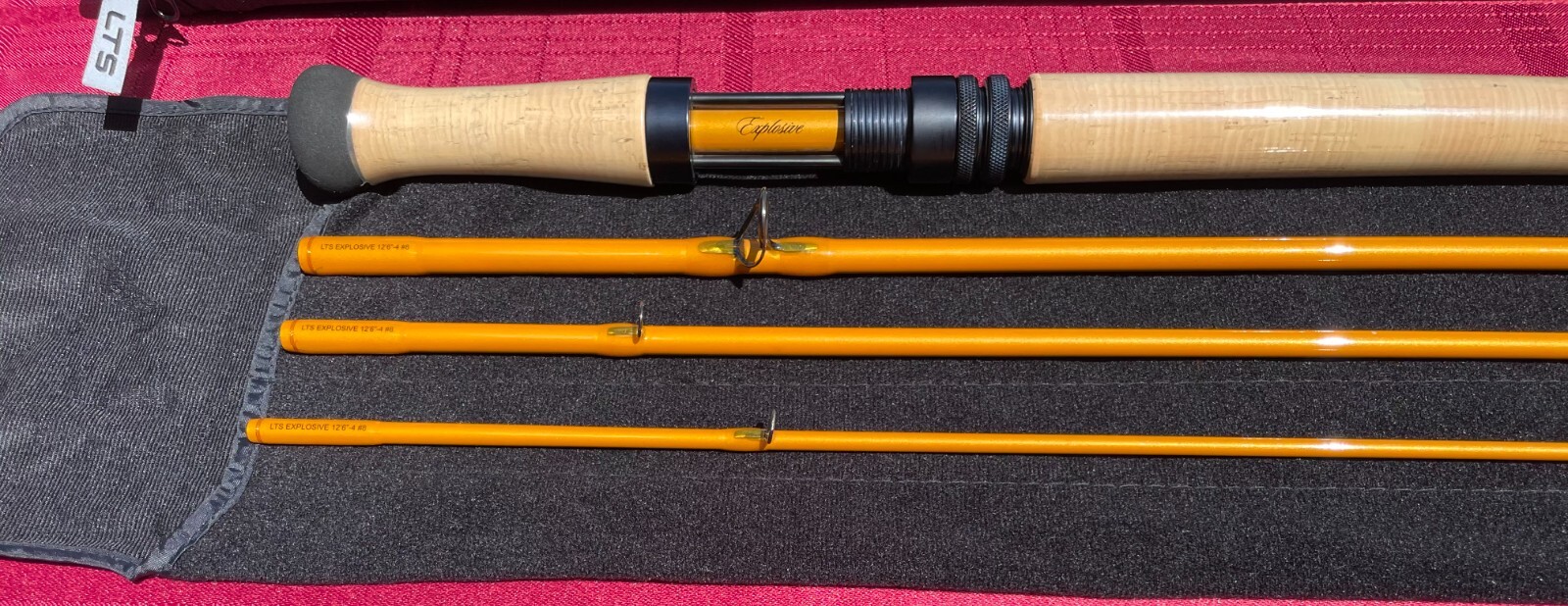 LTS Explosive 12ft6 8wt spey rod 4pc w/sleeve & tube, high modulus graphite,NEW