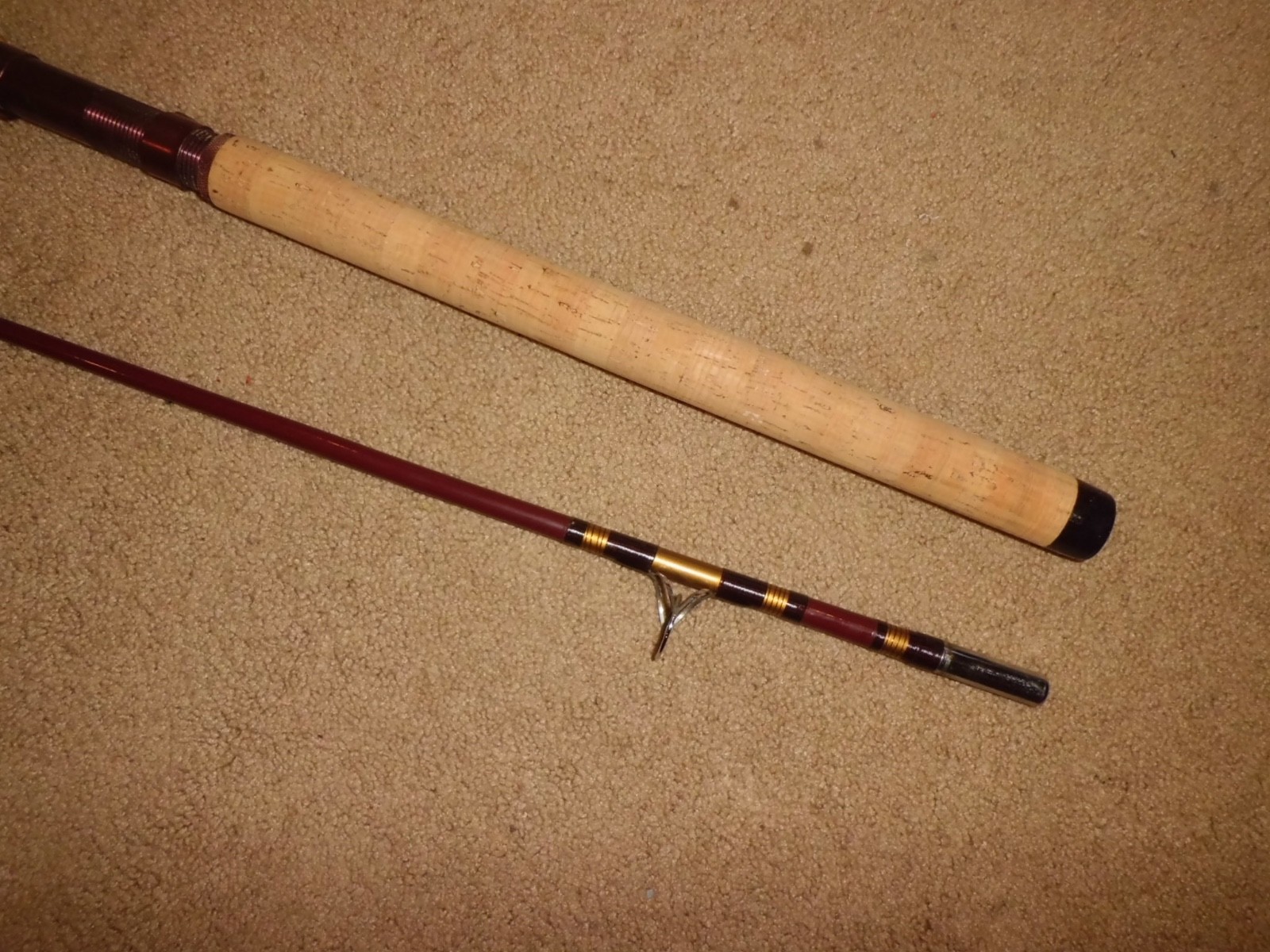 Vintage SPORTSMAN “Custom Deluxe” 106 Medium Action Spinning 9′ Rod- USA- MINT
