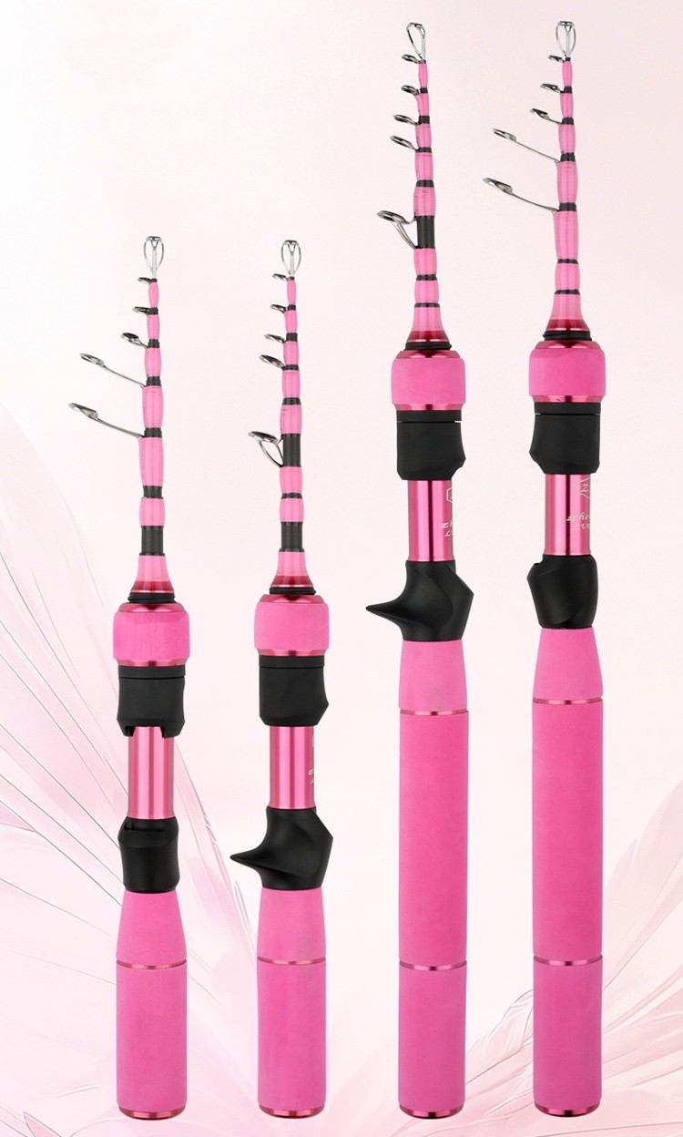 Super Short Telescopic Fishing Rod Portable Multi-Functional Fish Rod 1.5-1.8M