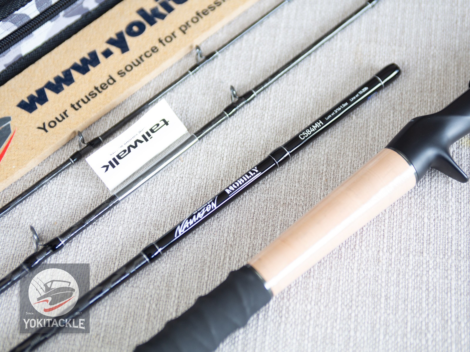 Tailwalk Namazon Mobilly C584MH Baitcasting Rod for Bass 4 Piece Rod