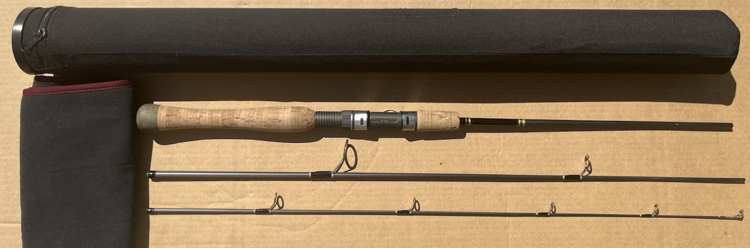 Custom Origina All Star 783 P-3pc. 6′ 6″ Spin. Fuji Titanium Gold Cermet Guides