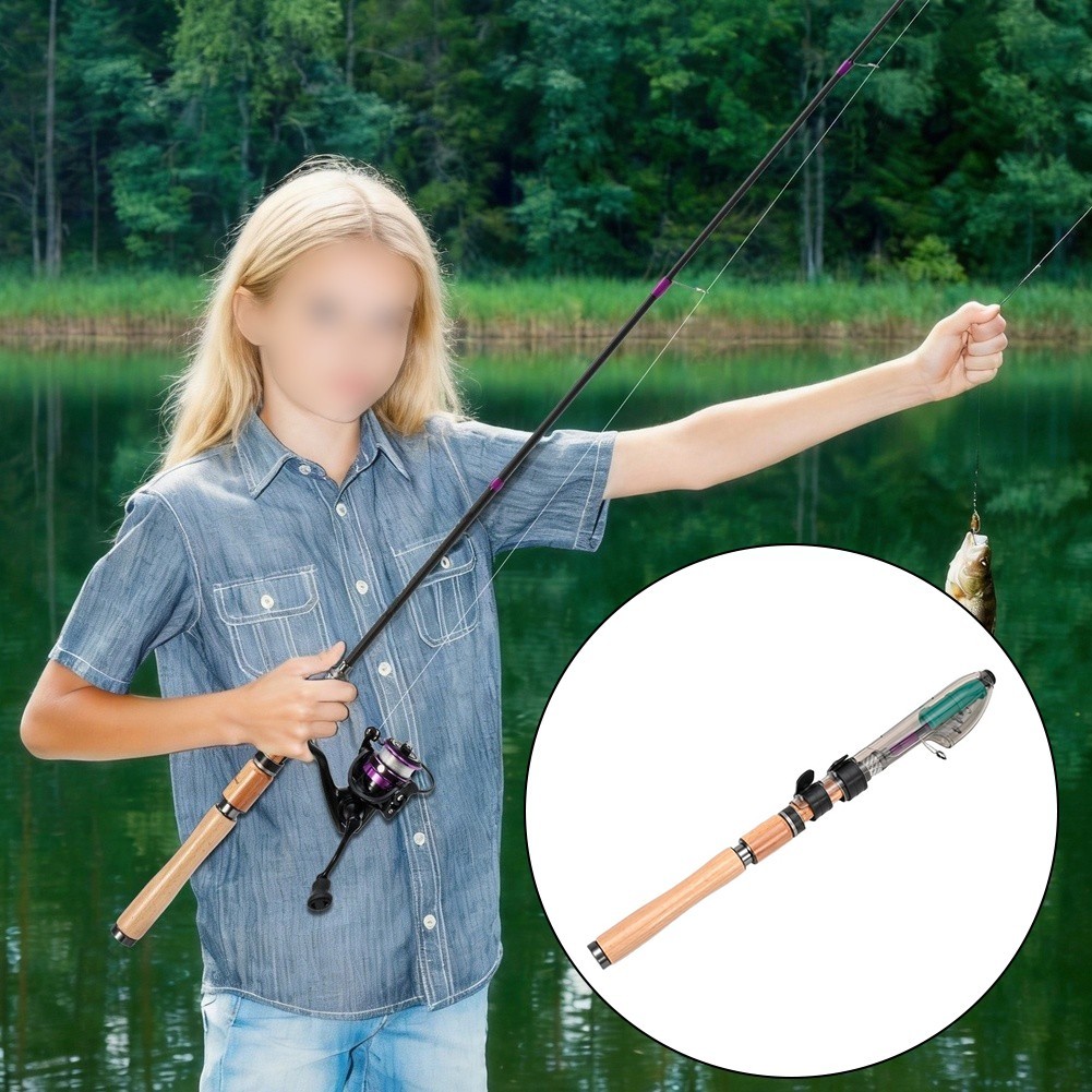 Fishing Rod 1.8M L Action for BFS Titanium Tip Carbon Material Solid Wood Grip