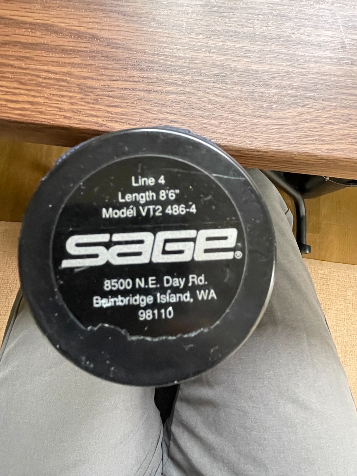 Sage VT2 486-4 #4wt 8’6″ 3-1/8oz Bule Tube 4p Used Fly Fishing Rods from Japan
