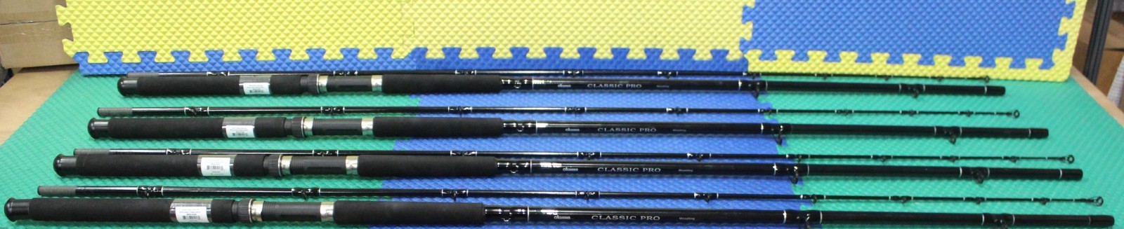 Okuma Black Classic Pro 10′ 0″ Trolling Rod Mooching 2-Piece CPM-10M 4-Pack!