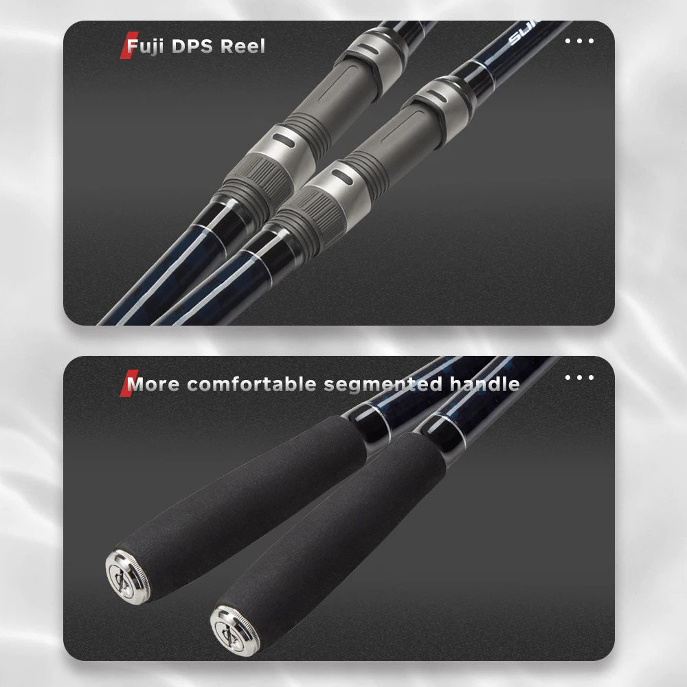 Surf Gazer Spinning Fishing Rod Long Cast Surfcasting Beach Fuji Guide Carbon Fi
