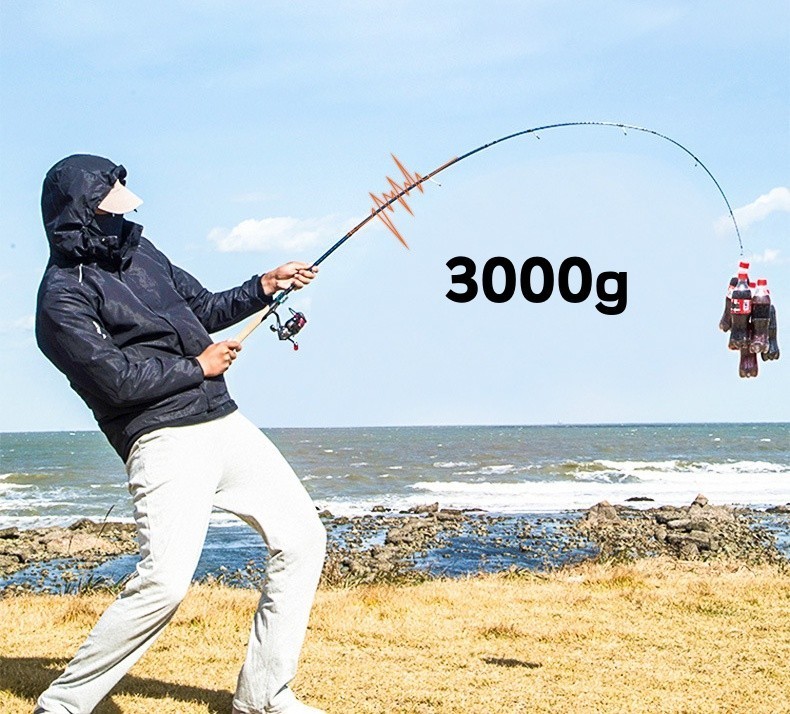 Portable Fishing Rod Carbon Fiber Stream Rod Ultra-Light Casting Spinning Fast