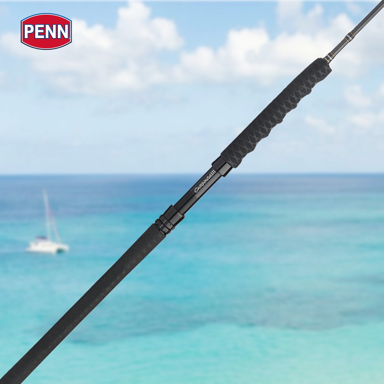 Penn Carnage III Spinning Jigging Rod, 6’6″ Length Fishing Pole, Medium Power
