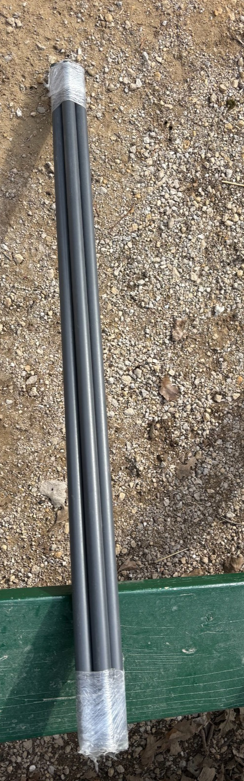 Fiber Rod: 1 in Overall Dia, 4 ft Overall Lg, Gray color 0°F to 180°F Lot of 4