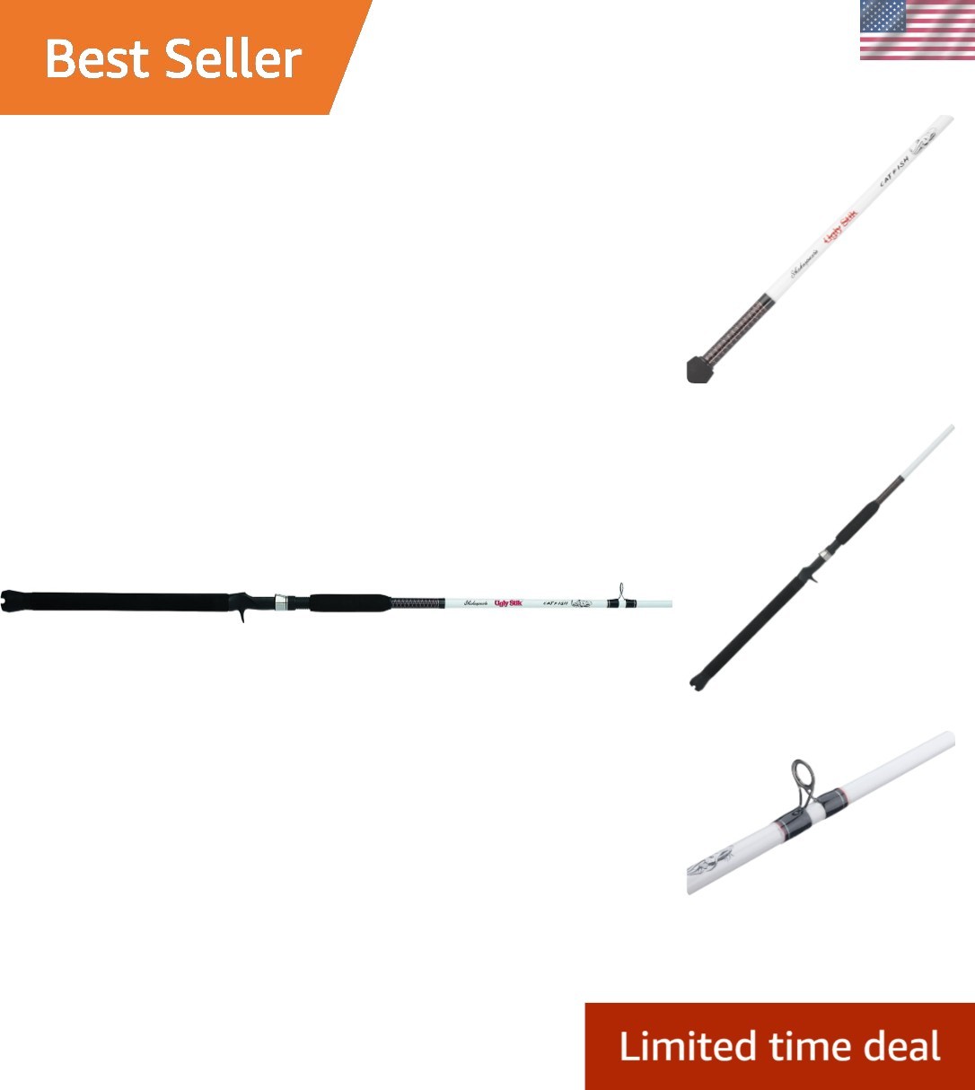 Lightweight 8ft Fishing Rod – Medium Heavy Catfish Casting with Superior Grip