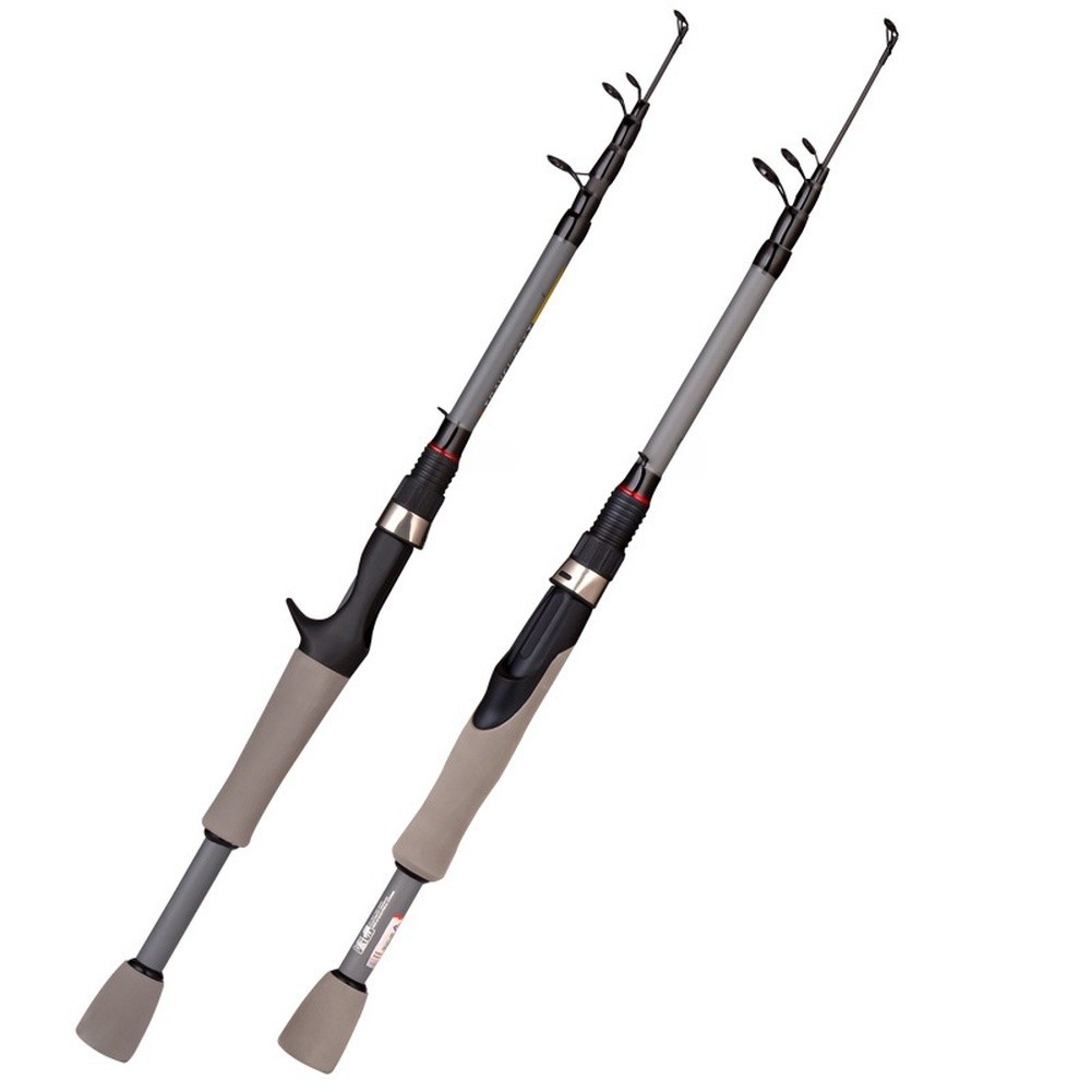 Telescopic Carbon Fiber Fishing Rod 160cm Saltwater Casting Rod with Grip