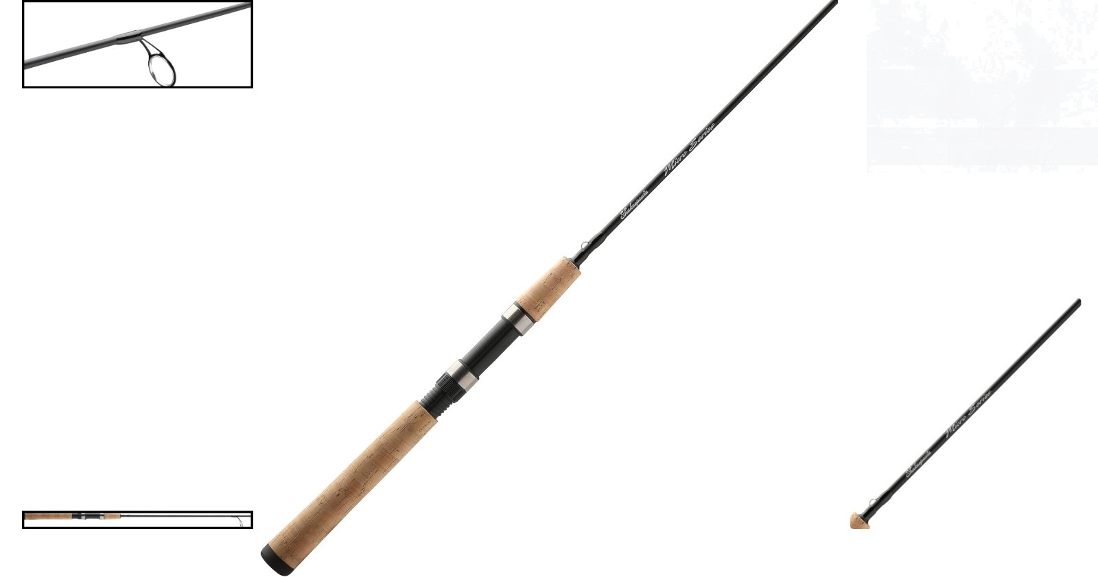 Fast Action 5’6″ Micro Spinning Rod with Full Cork Grip – Ultimate Comfort
