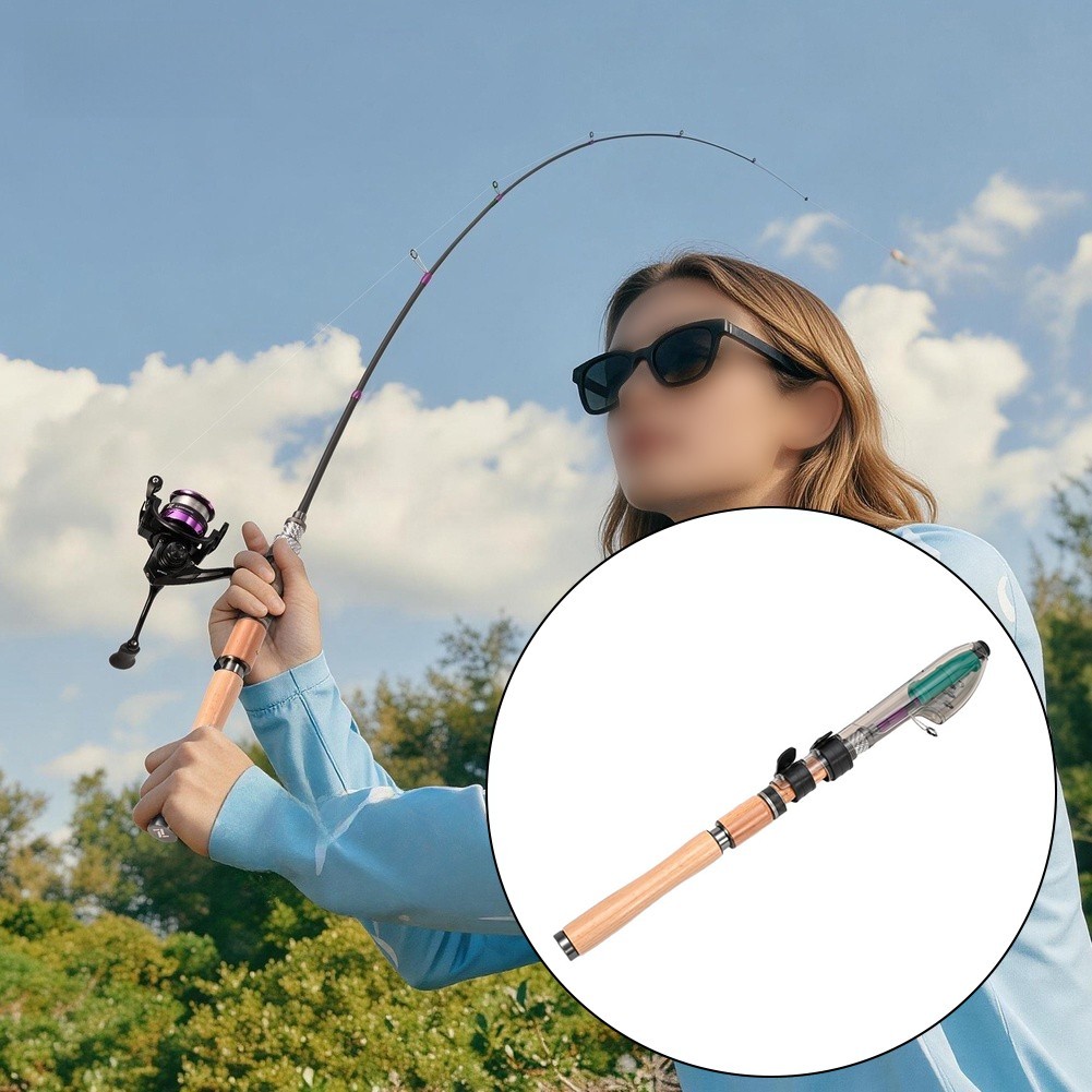 Fishing Rod 1.8M L Action for BFS Titanium Tip Carbon Material Solid Wood Grip