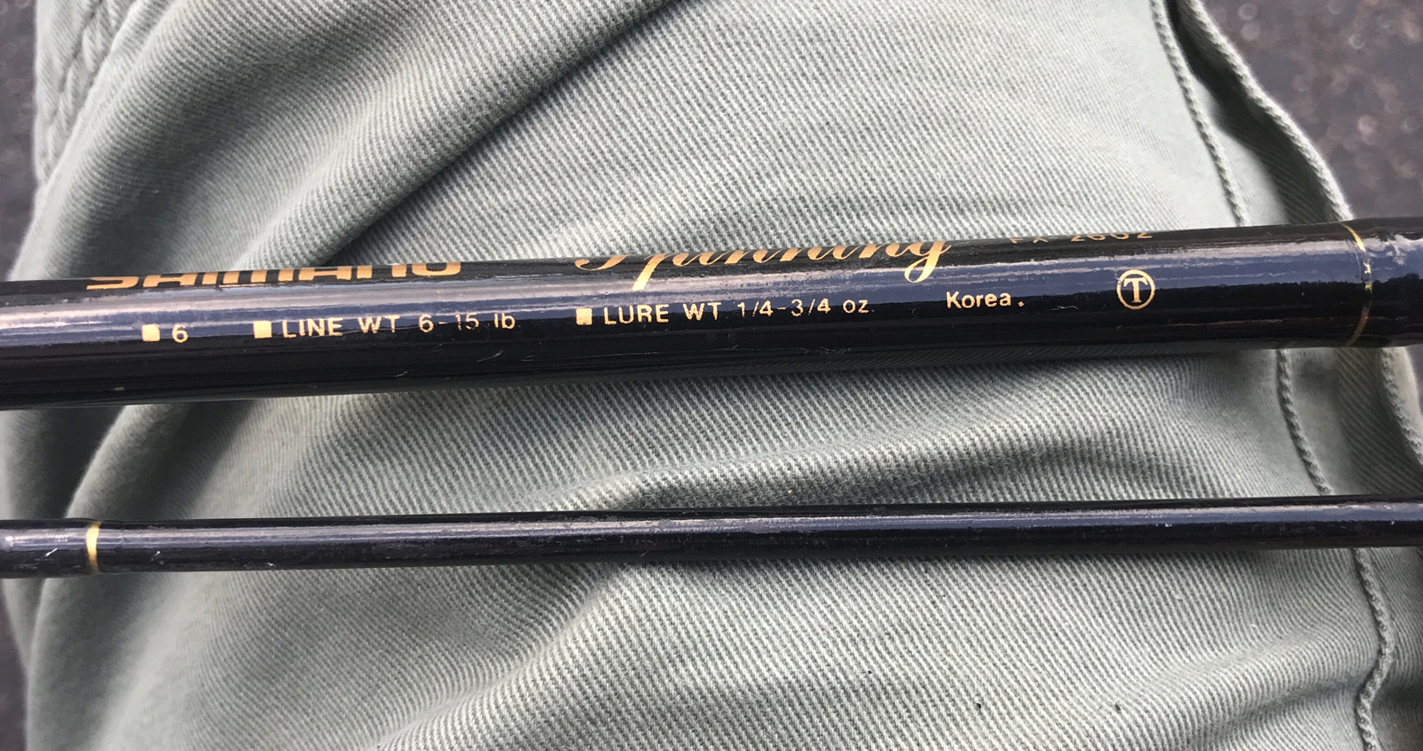 SHIMANO SPINNING Fishing ROD FX-2602 6’0” TWO-PIECE 6-15Lb.