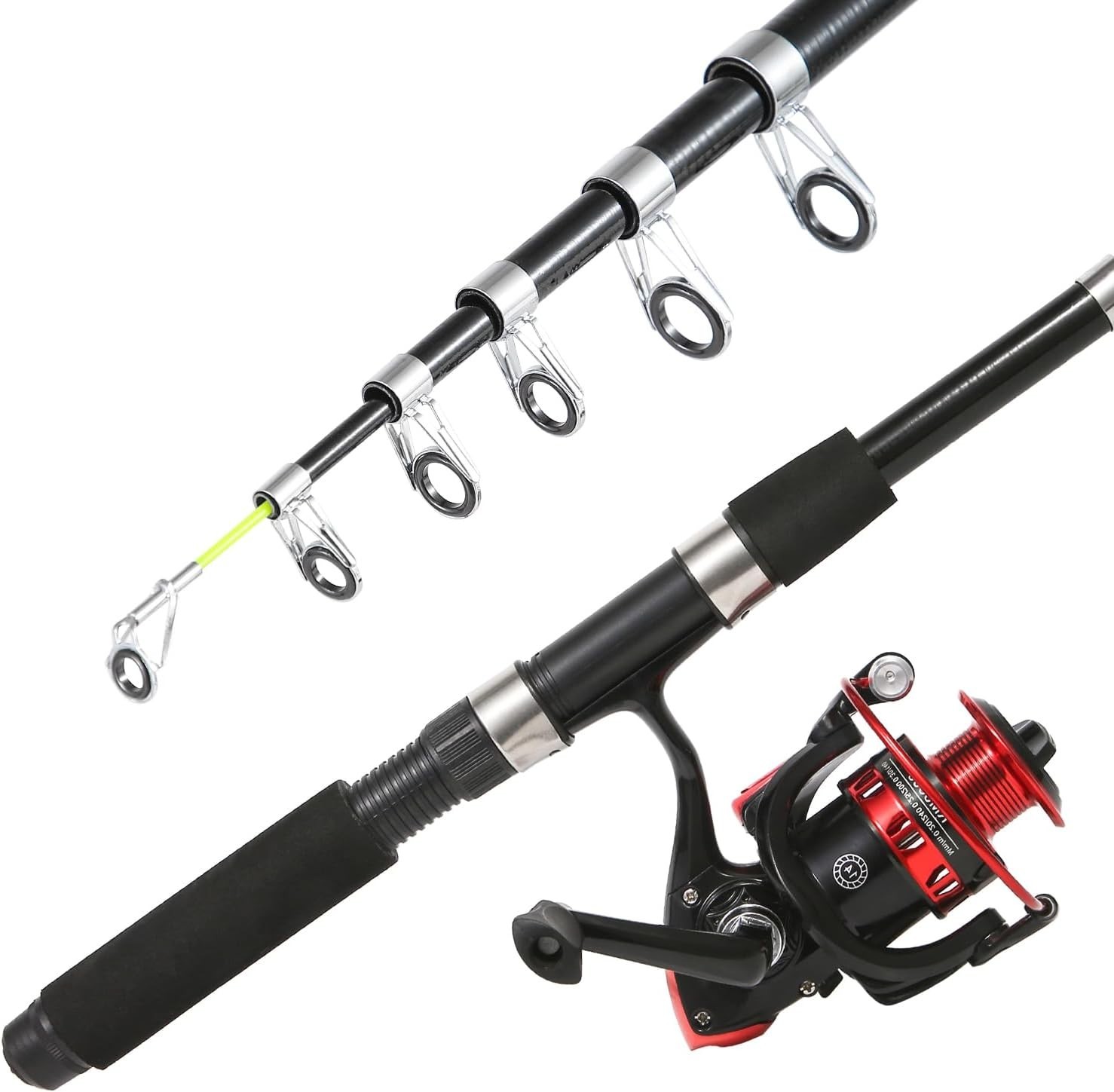 Complete 2PCS Fishing Gear Set – 6.9ft Telescoping Rods with Carrier Bag