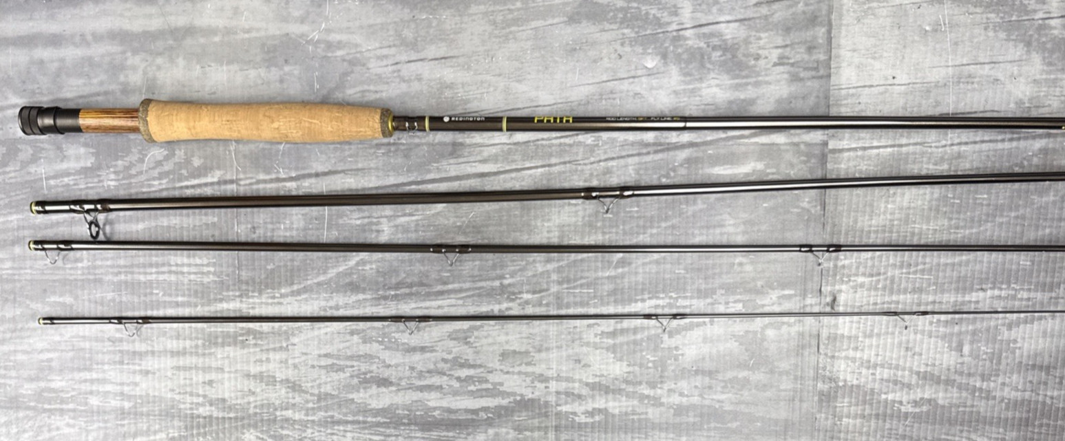 Redington path fly rod 9ft fly, fly line #5 w/ Behemoth Reel – Desert 5/6