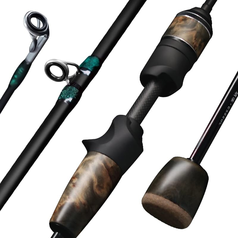 SEASIR Stream Fishing Rod, Ultralight Spinning Rod Travel Bait Casting Rod, 2