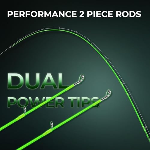 Zephyr Dual Tip Casting Rods & Spinning Fishing Rods, Lightweight KastFlex