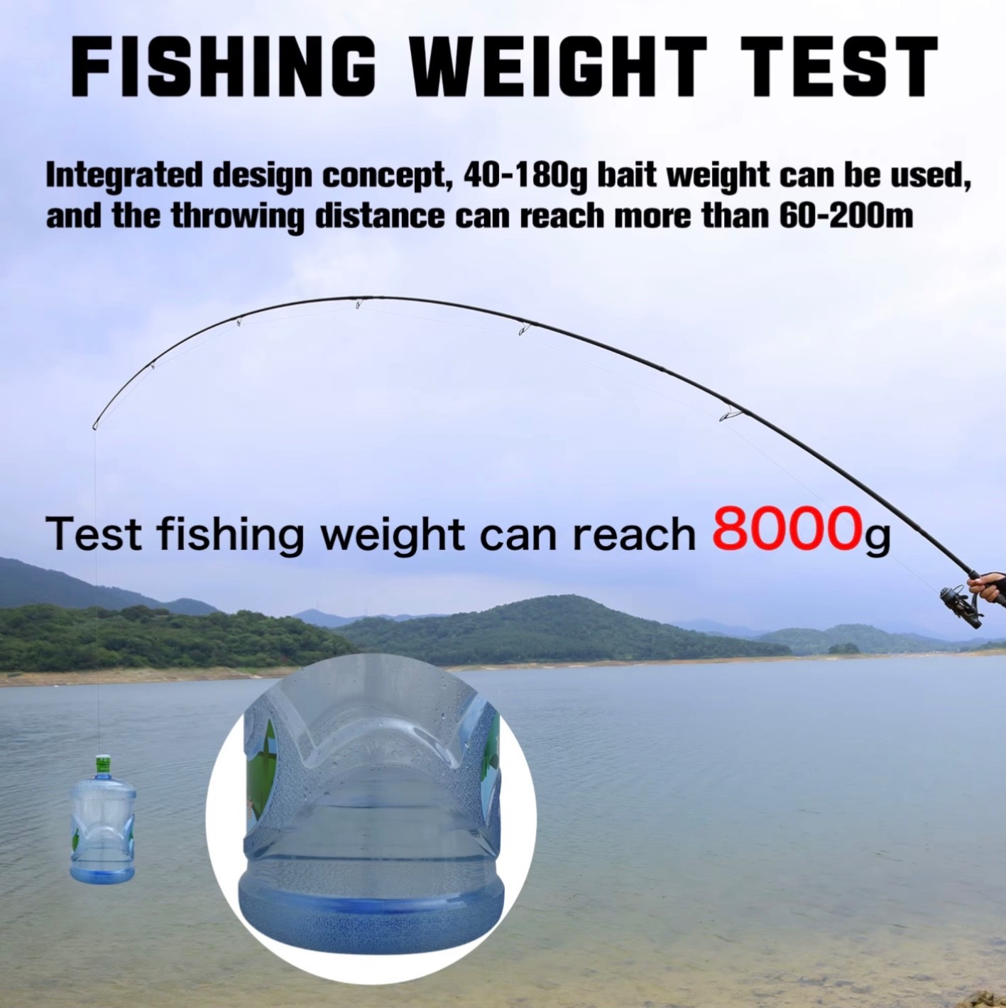 Big Fish Vacation Travel Fishing Rod Carp Coarse Freshwater Rods Various