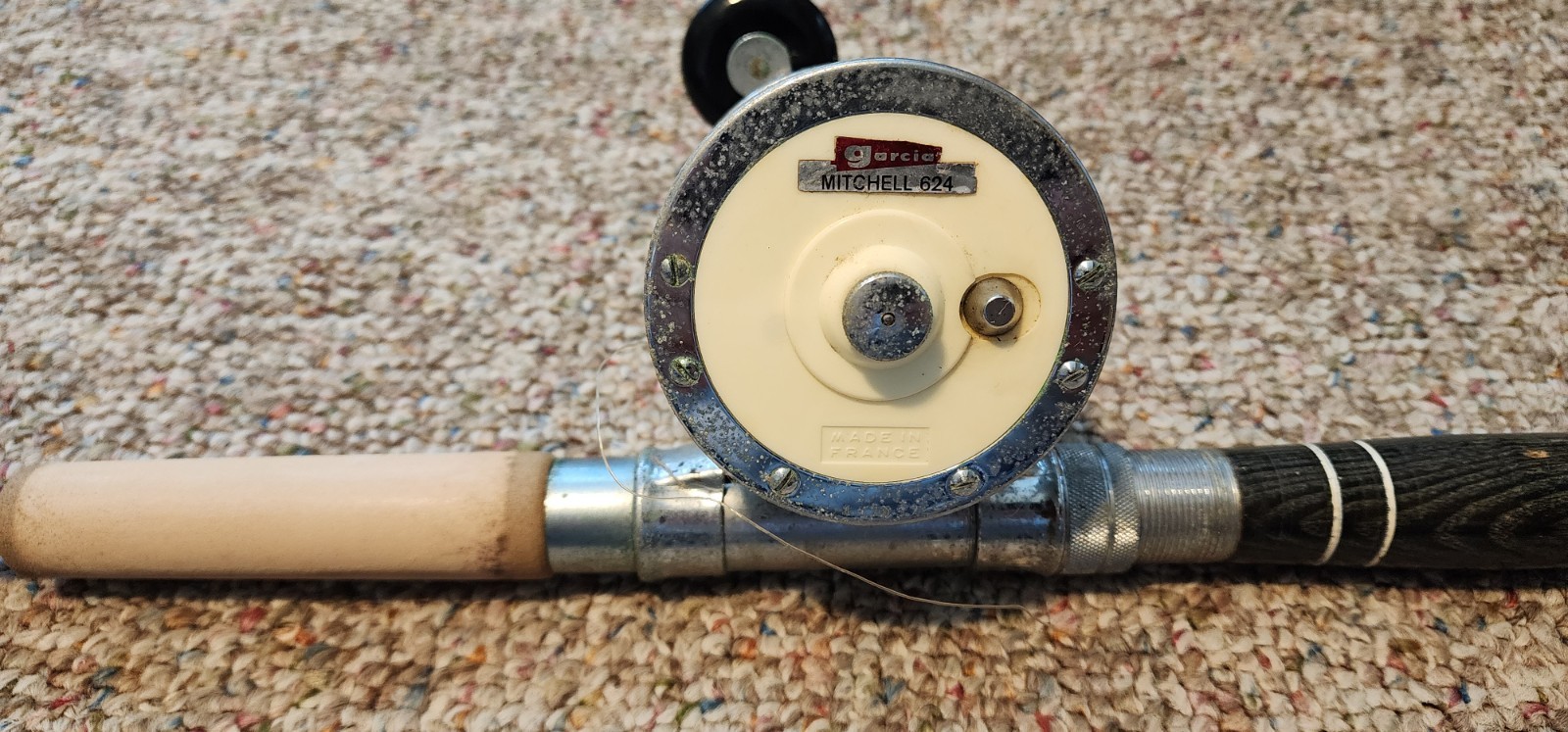 VINTAGE GARCIA CONOLON 2897-A VINTAGE ROD, 6’6″ USED + GARCIA MITCHELL 624 REEL