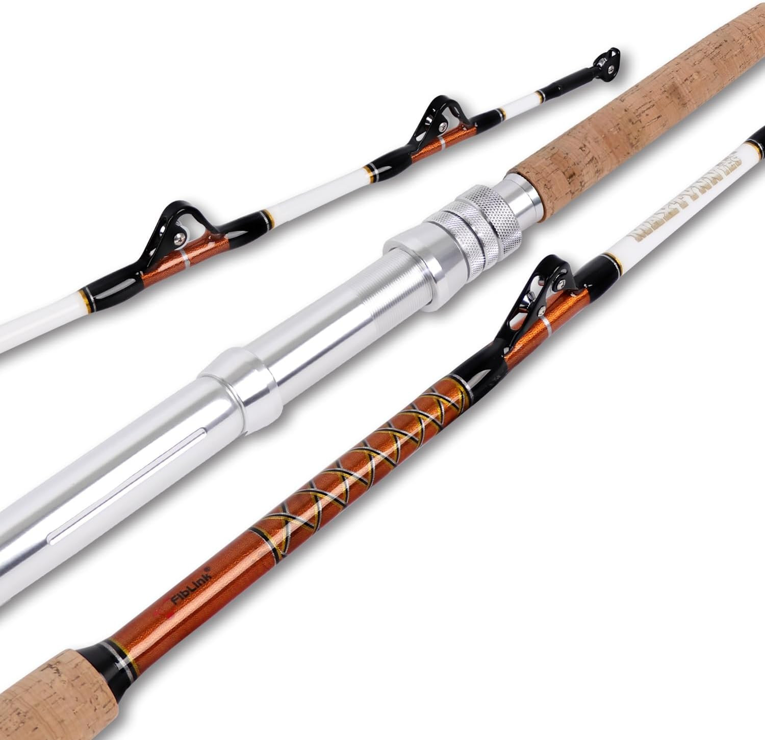2-Piece Saltwater Offshore Trolling Rod Big Game Rod Conventional Boat Fishing P