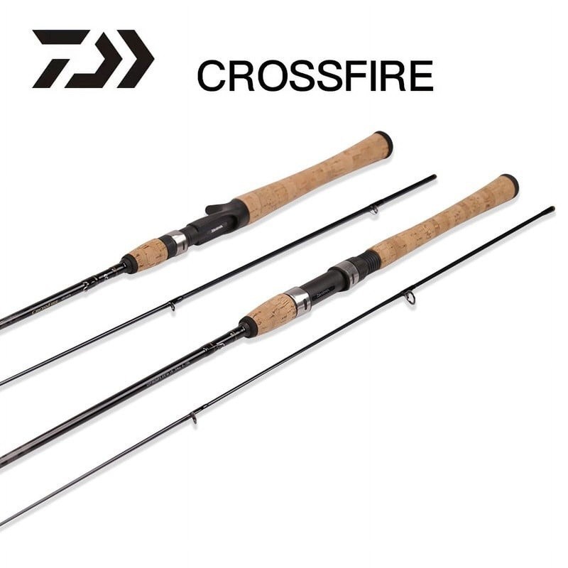 Crossfire Spinning Rod 7ft Medium Light Fast 1pc 4-12lb Line 1/8-1/2oz New