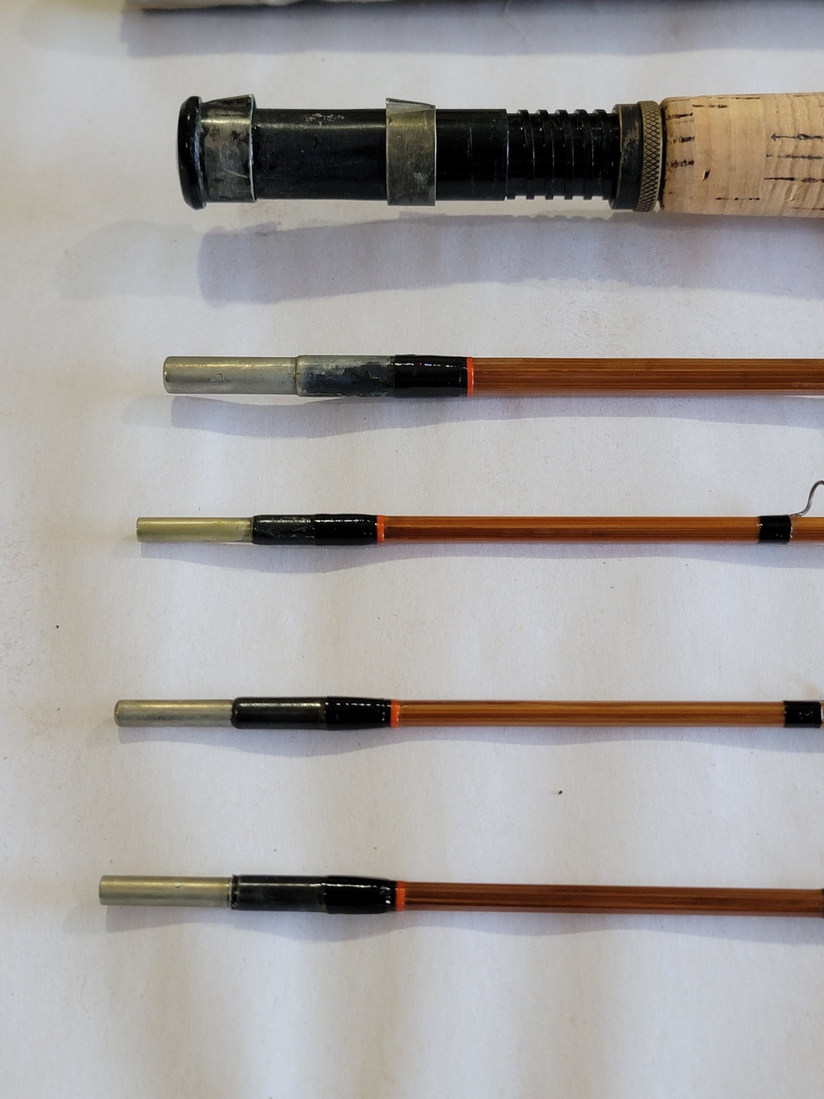 Heddon #17 “Black Beauty”, 7’6″, 3/3, 1 3/4F, 4/5wt Bamboo Fly Rod