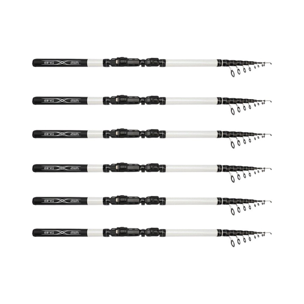 Compact Telescopic Fishing Rod 1.8-3.0m for Lure and Slippery Float Fishing