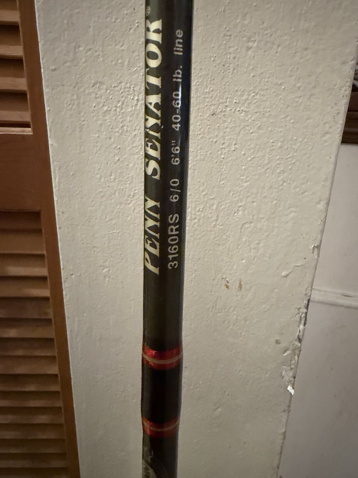 VINTAGE PENN SENATOR BOAT ROD 3160RS 6/0 6’6″ 40-60 LB LINE GREAT CONDITION