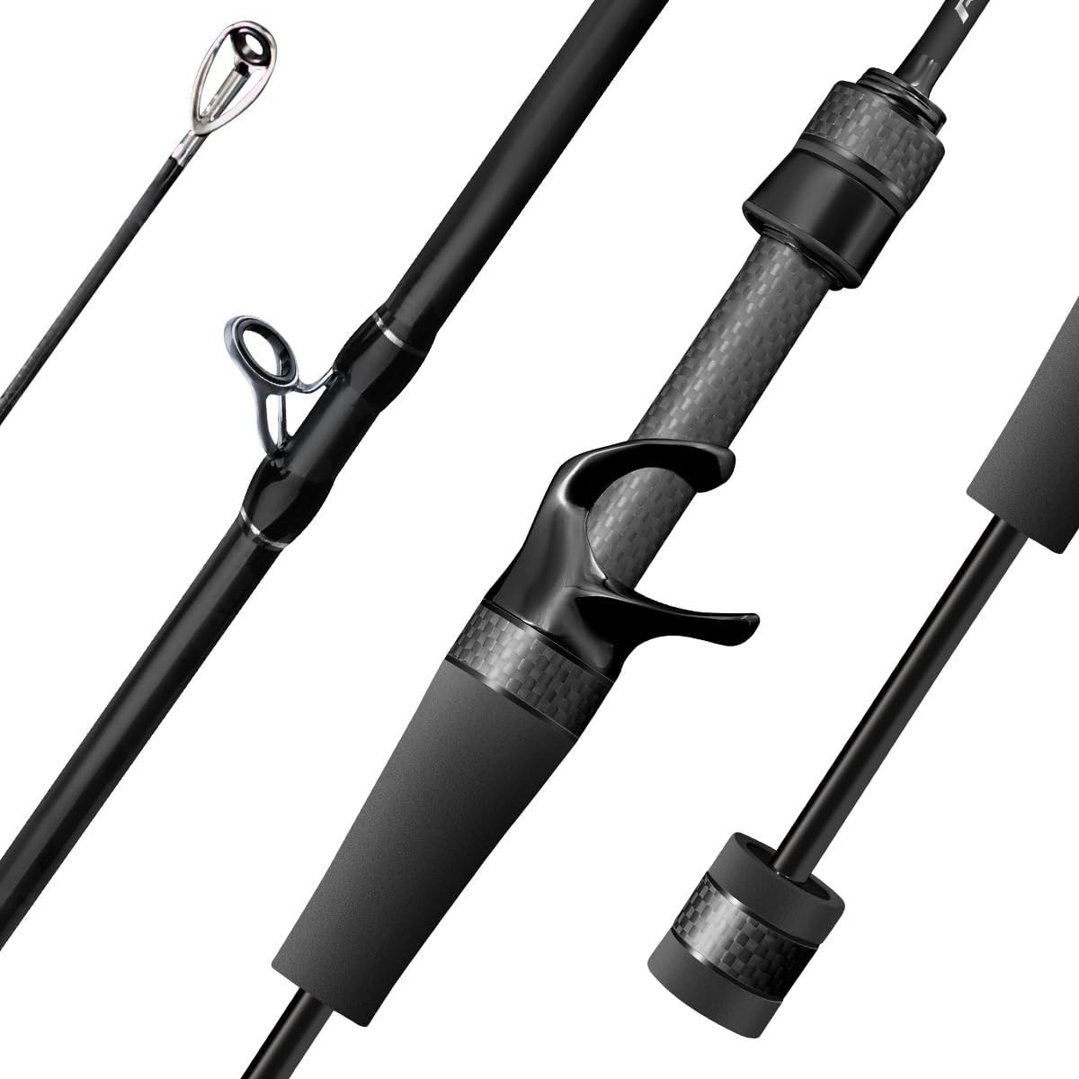 Riveria Ultralight Fishing Rod, BFS Spinning Baitcasting Rod, 40T Carbon Fibe…