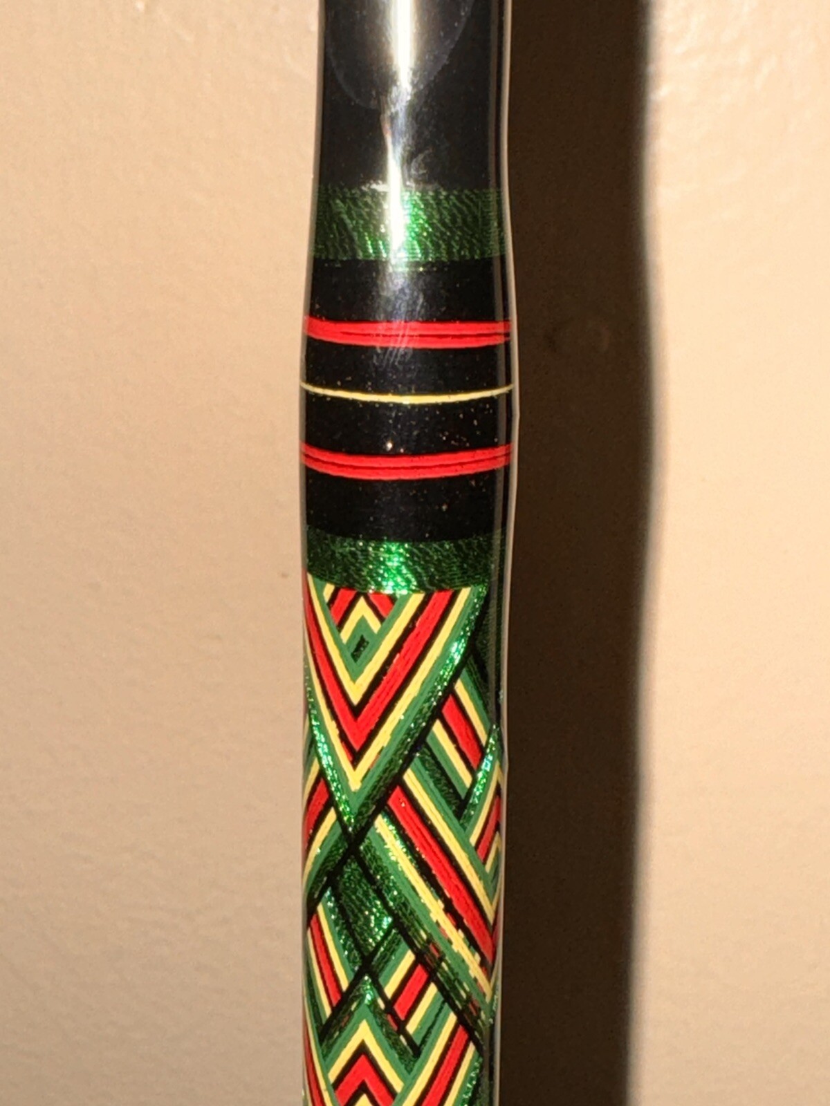 Vague Rods Custom Fishing Rod- Green Reverse Chevron 40-60 lbs