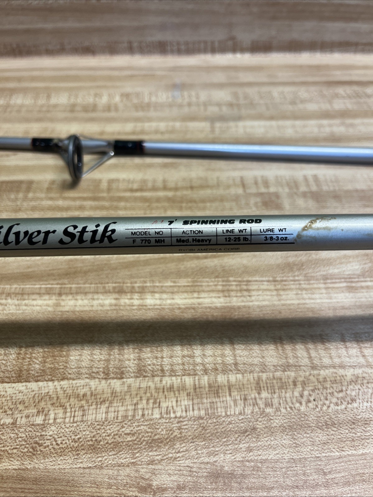 Ryobi 7 ‘ Silver Stik Model # F-770 MH Fishing Rod